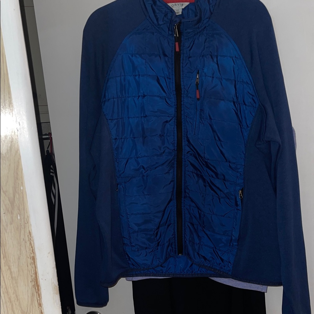 Orvis Women's Navy and Royal Blue Puffer Jacket